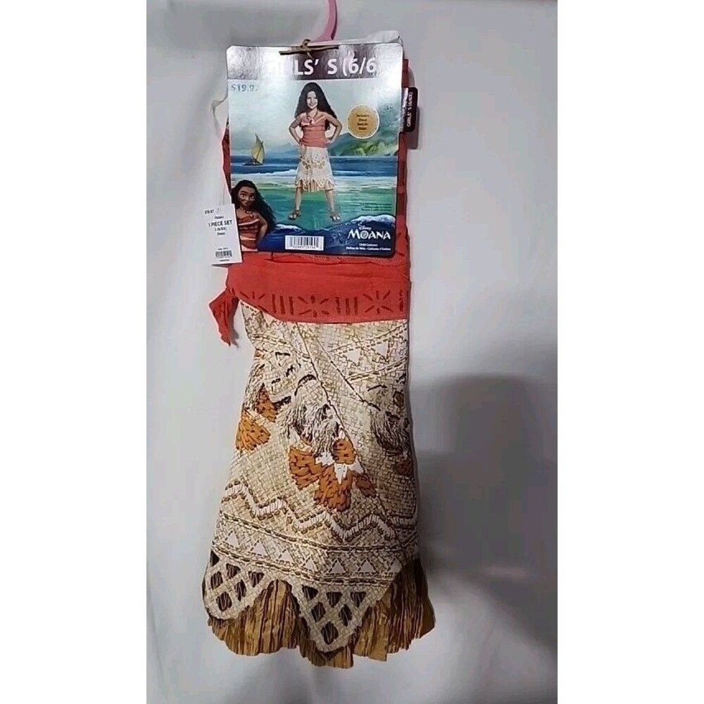 Disney MOANA Princess Dress Size 6/6X Costume/ Dress-up